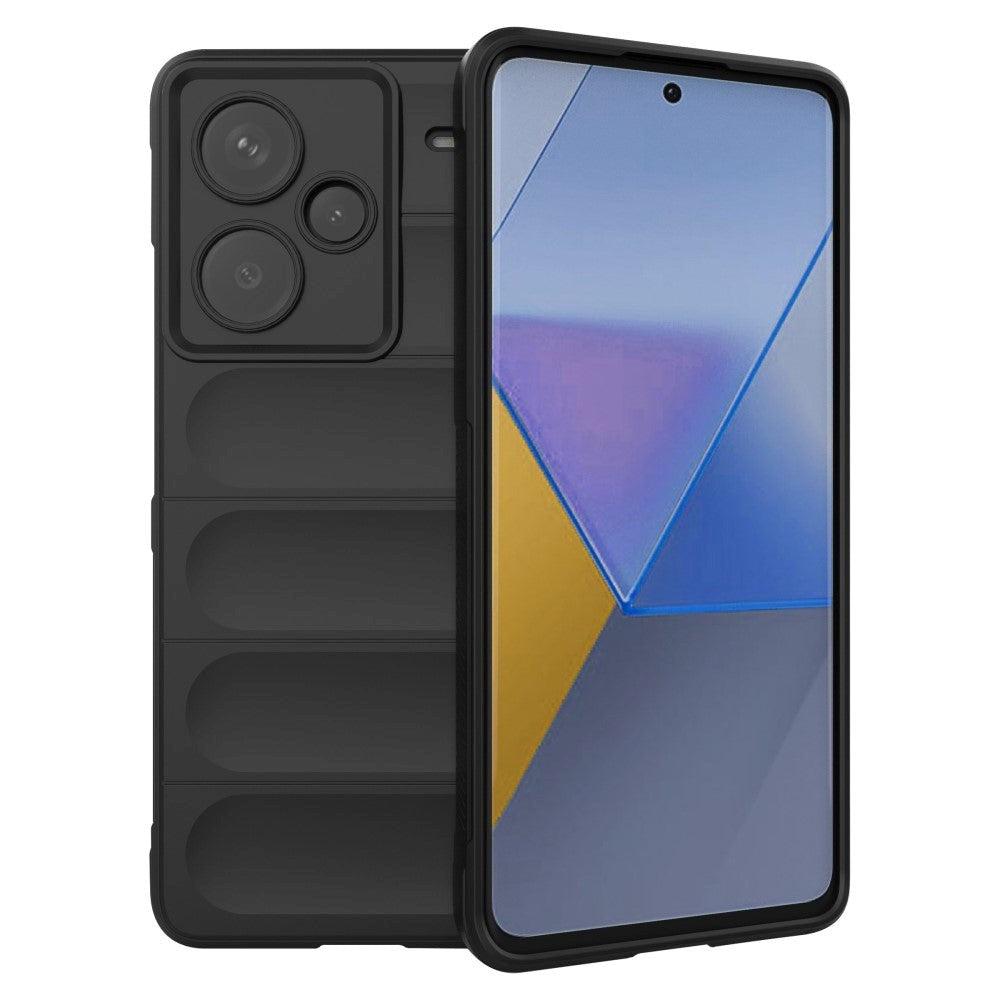 Xiaomi Redmi Note 13 Pro+ (Plus) Fleksibelt Plastik Cover - Sort