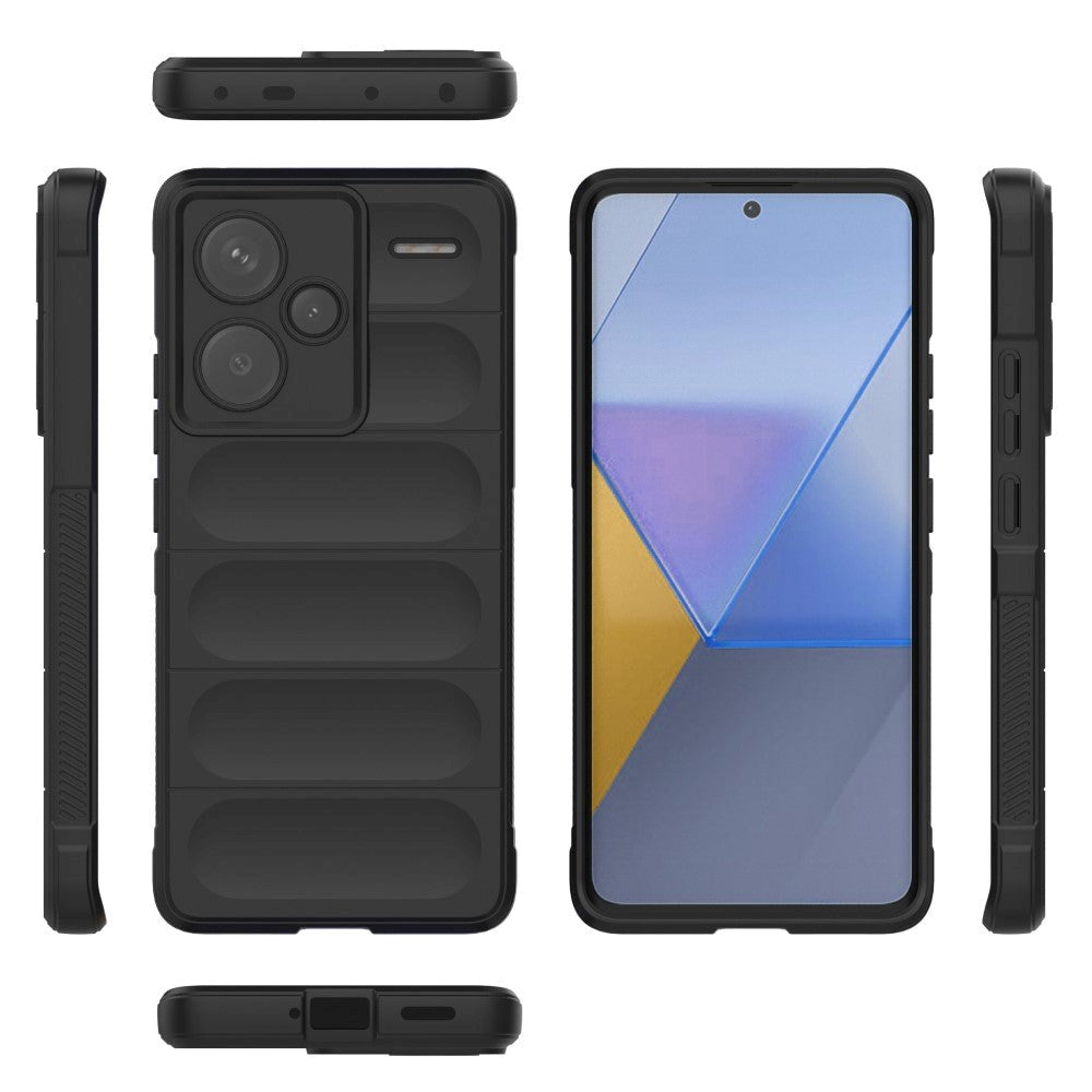 Xiaomi Redmi Note 13 Pro+ (Plus) Fleksibelt Plastik Cover - Sort