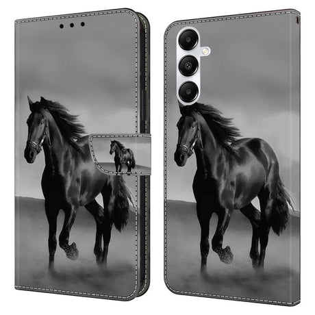 Samsung Galaxy A05s Læder Cover m. Pung & Ståfunktion - Hest