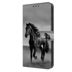 Samsung Galaxy A05s Læder Cover m. Pung & Ståfunktion - Hest