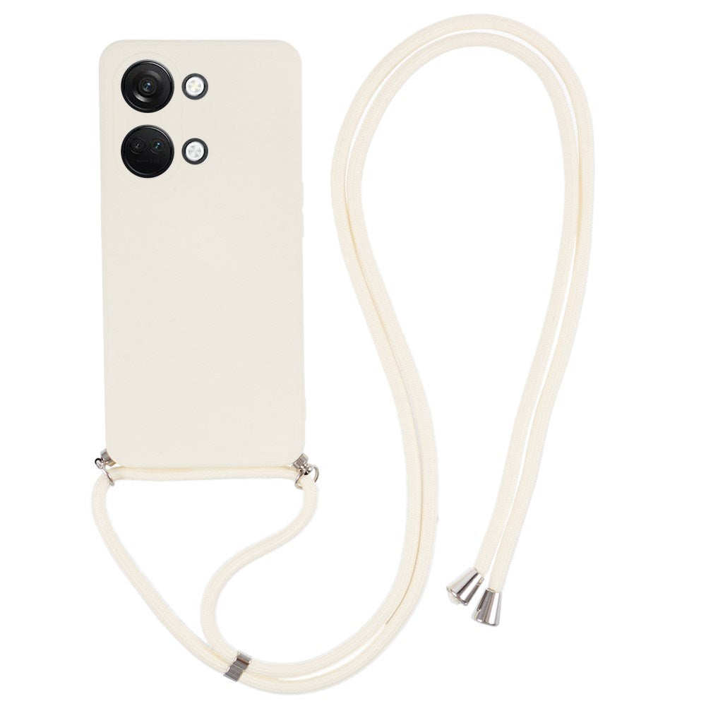 EIDERWOOD OnePlus Nord 3 (5G) Fleksibelt Plastik Cover m. Justerbar Strop - Hvid