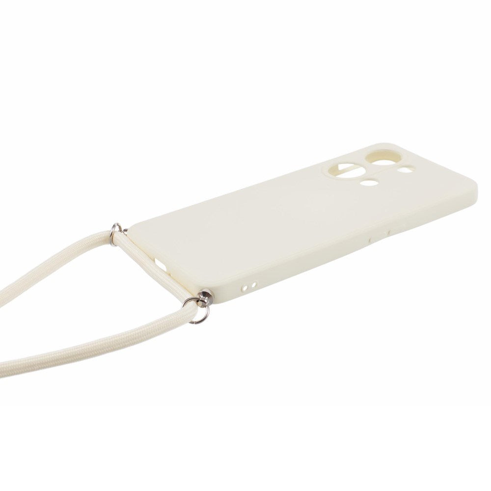 EIDERWOOD OnePlus Nord 3 (5G) Fleksibelt Plastik Cover m. Justerbar Strop - Hvid