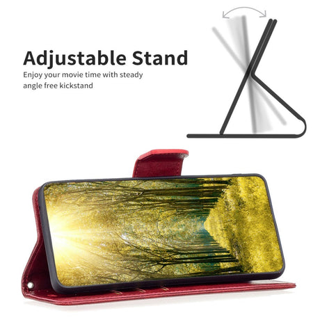 Samsung Galaxy S24 Imiteret Læder Cover m. Pung & Strop - Rød