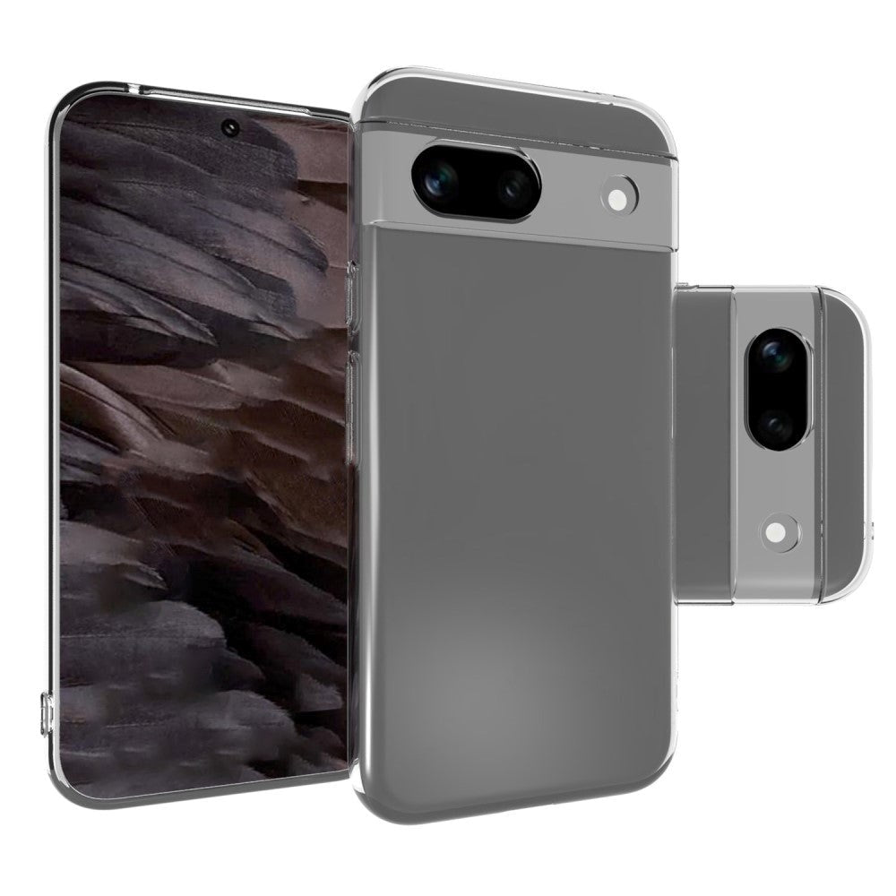 Google Pixel 8a Fleksibelt Plastik Cover - Gennemsigtig