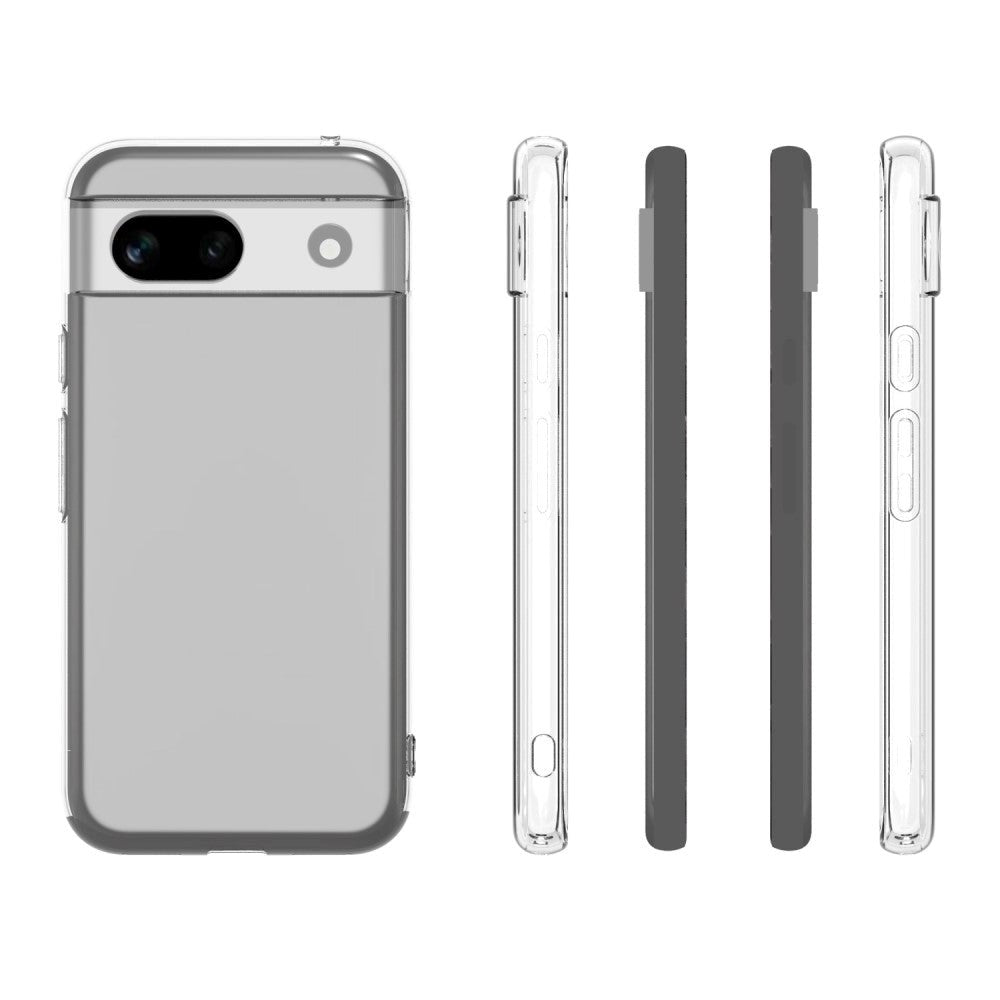Google Pixel 8a Fleksibelt Plastik Cover - Gennemsigtig