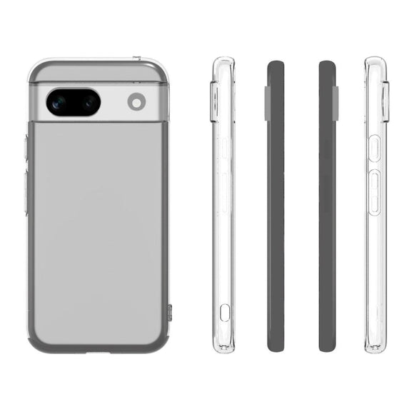 Google Pixel 8a Fleksibelt Plastik Cover - Gennemsigtig