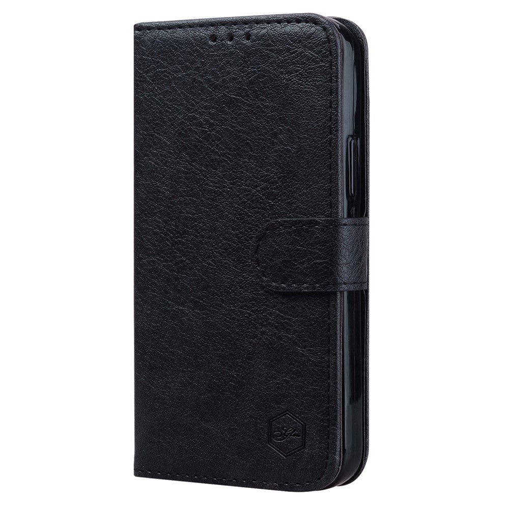 Samsung Galaxy A05s Neutralt Læder Cover m. Pung & Ståfunktion - Sort