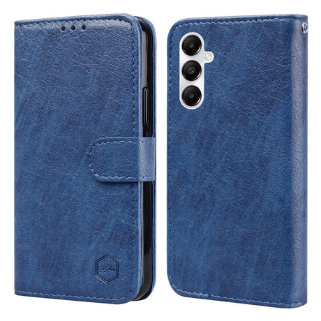 Samsung Galaxy A05s Neutralt Læder Cover m. Pung & Ståfunktion - Blå