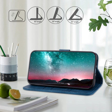 Samsung Galaxy A05s Neutralt Læder Cover m. Pung & Ståfunktion - Blå