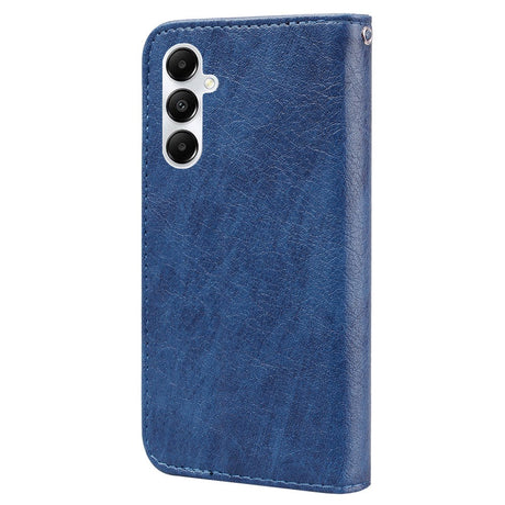 Samsung Galaxy A05s Neutralt Læder Cover m. Pung & Ståfunktion - Blå