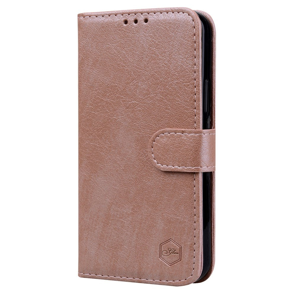Samsung Galaxy A05s Neutralt Læder Cover m. Pung & Ståfunktion - Rose Gold