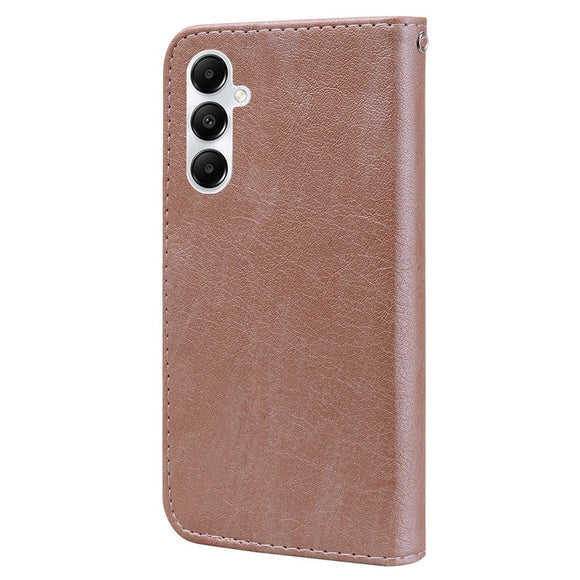 Samsung Galaxy A05s Neutralt Læder Cover m. Pung & Ståfunktion - Rose Gold