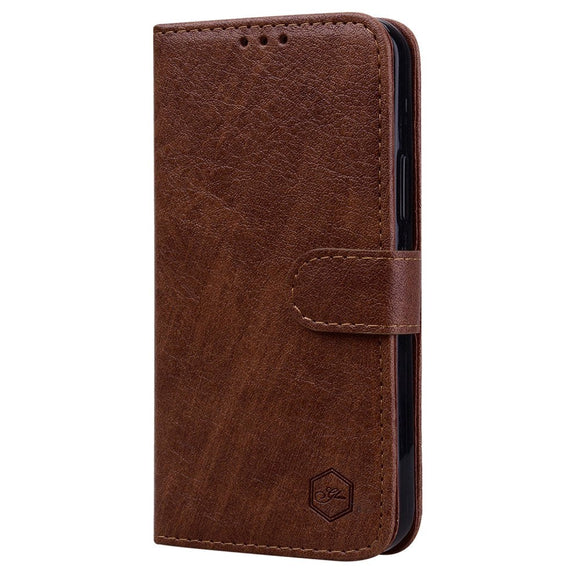 Samsung Galaxy A05s Neutralt Læder Cover m. Pung & Ståfunktion - Brun
