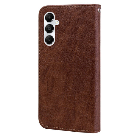 Samsung Galaxy A05s Neutralt Læder Cover m. Pung & Ståfunktion - Brun