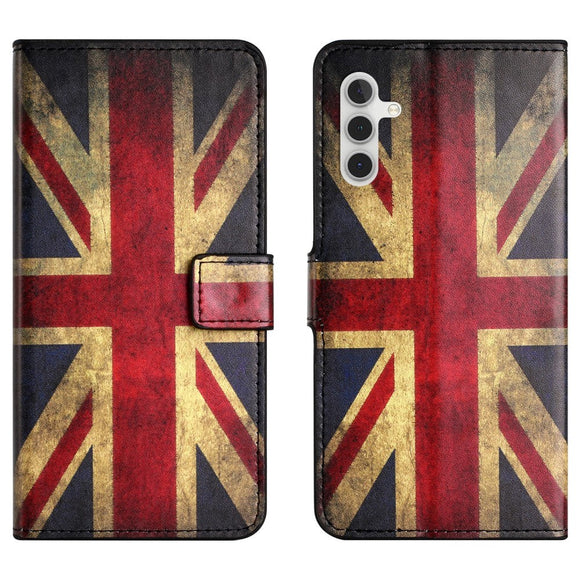 Samsung Galaxy S24 Læder Cover m. Pung & Ståfunktion - Union Jack