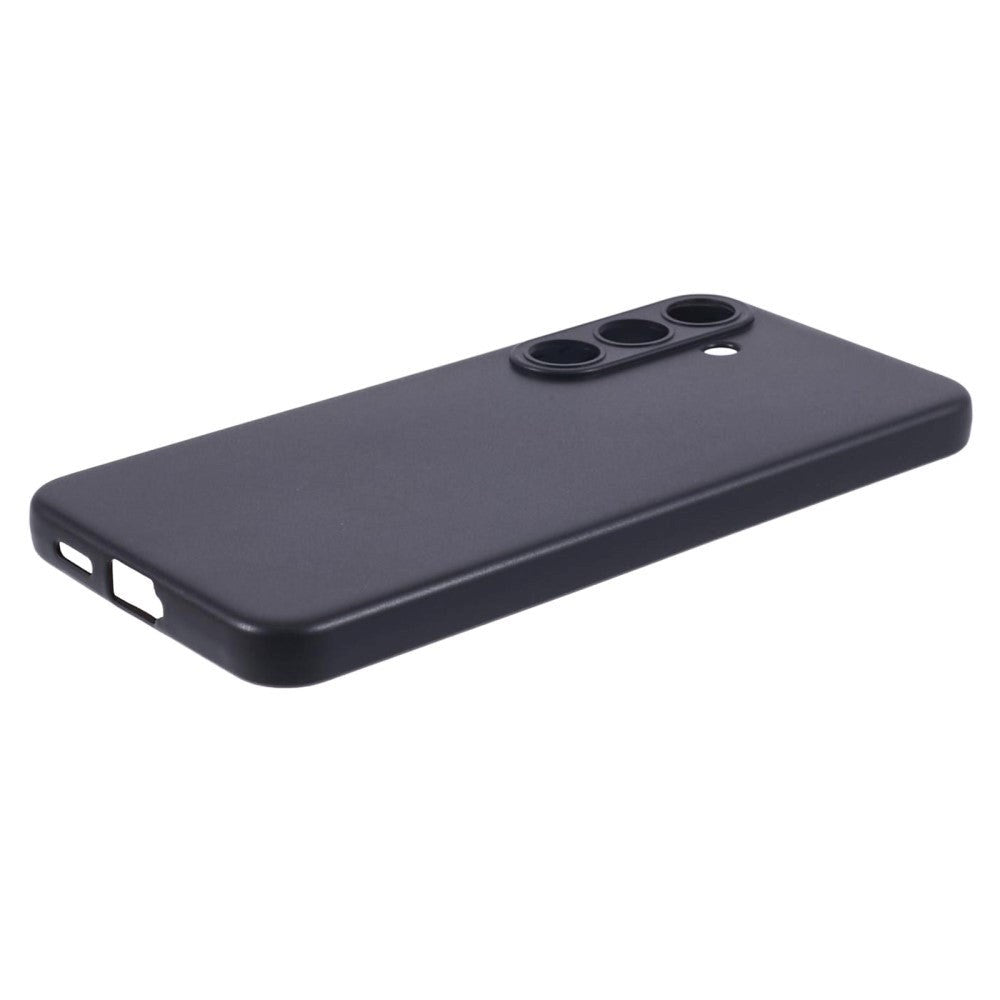 Samsung Galaxy S24 Fleksibelt TPU Plastik Cover - Sort