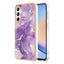 Samsung Galaxy A25 (5G) Hybrid Plastik Cover - Lilla Marmor