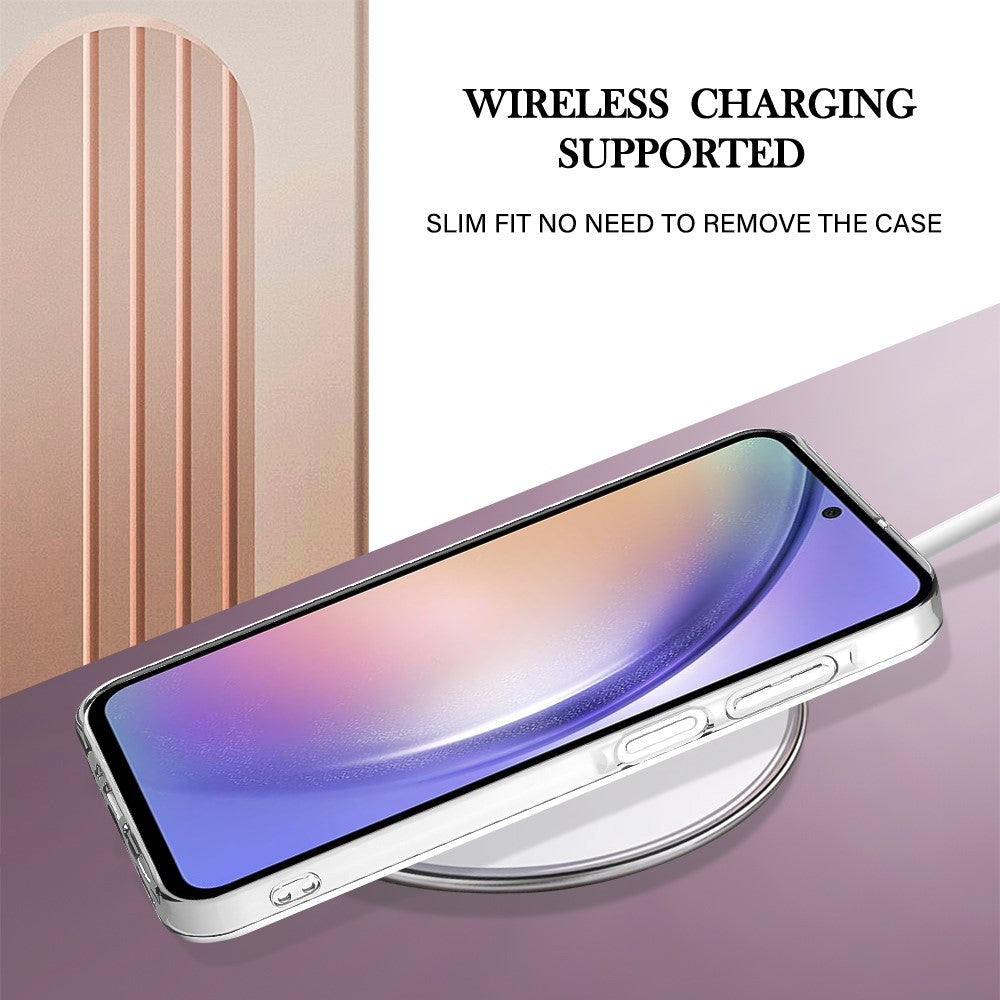Samsung Galaxy A15 (5G) / A15 Hybrid Plastik Cover - Lilla Marmor