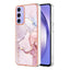 Samsung Galaxy A15 (5G) / A15 Hybrid Plastik Cover - Rose Gold Marmor