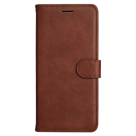 Samsung Galaxy A15 (5G) / A15 Læder Cover m. Pung og Strop - Brun