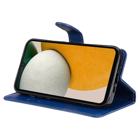 Samsung Galaxy A15 (5G) / A15 Læder Cover m. Pung og Strop - Blå