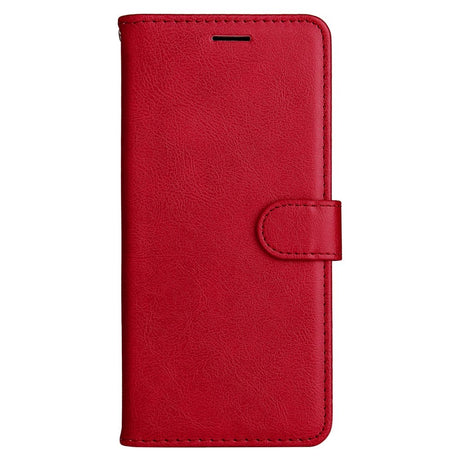 Samsung Galaxy A15 (5G) / A15 Læder Cover m. Pung og Strop - Rød