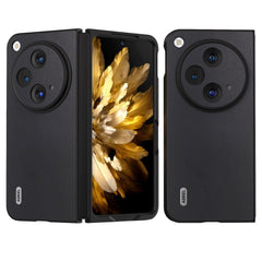 OnePlus Open Læderbelagt Plastik Cover - Sort