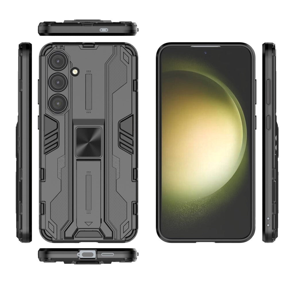Samsung Galaxy S24+ (Plus) Håndværker Cover m. Kickstand - Sort