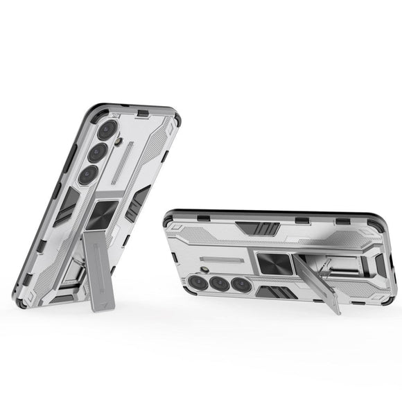 Samsung Galaxy S24+ (Plus) Håndværker Cover m. Kickstand - Sølv