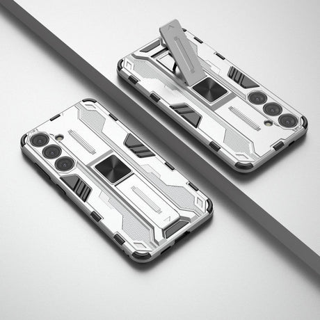 Samsung Galaxy S24+ (Plus) Håndværker Cover m. Kickstand - Sølv