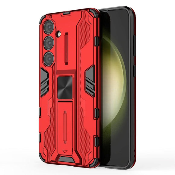 Samsung Galaxy S24+ (Plus) Håndværker Cover m. Kickstand - Rød