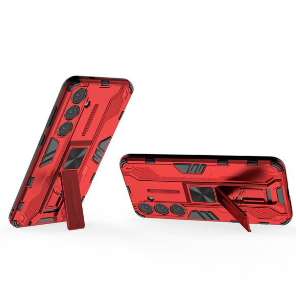 Samsung Galaxy S24+ (Plus) Håndværker Cover m. Kickstand - Rød