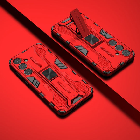Samsung Galaxy S24+ (Plus) Håndværker Cover m. Kickstand - Rød