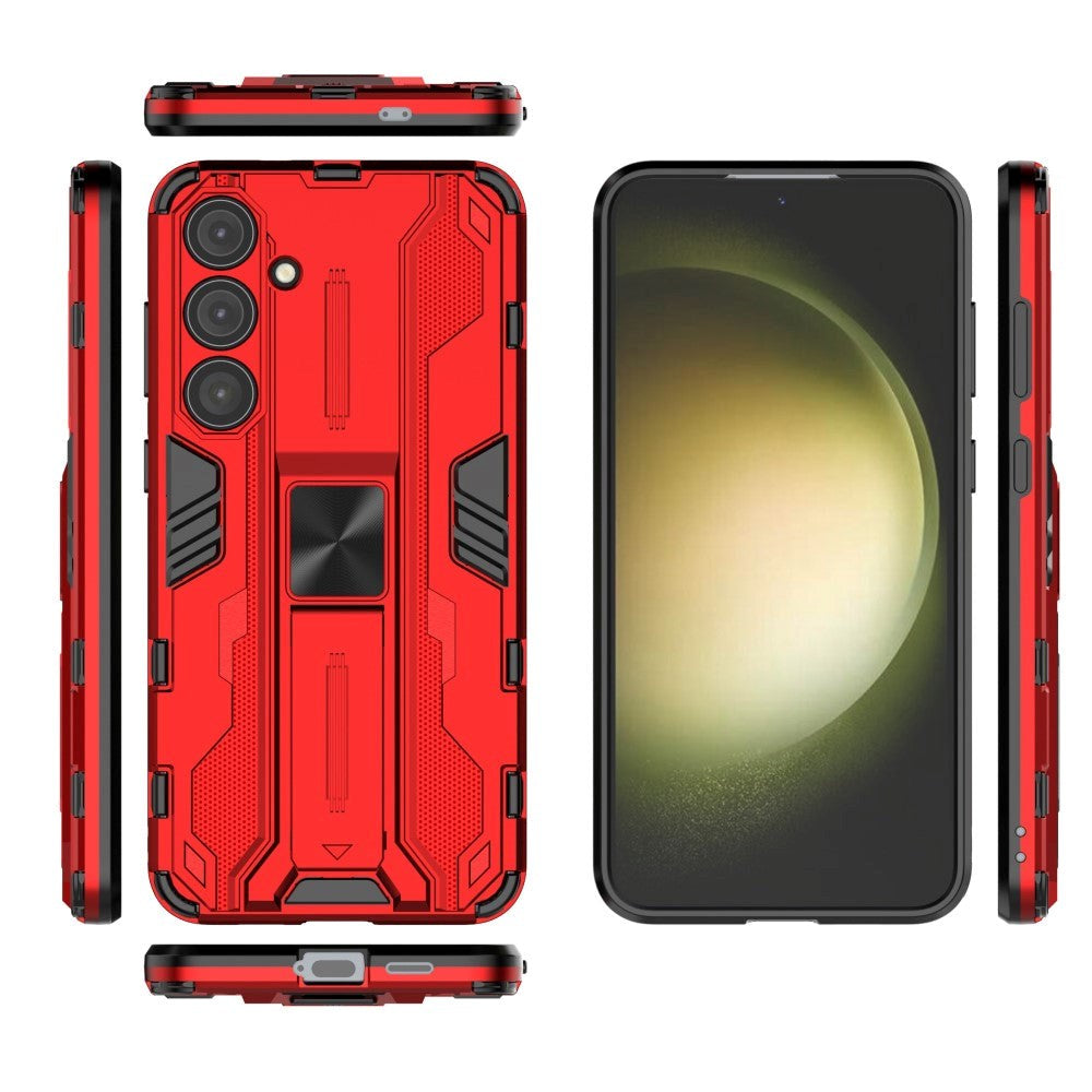 Samsung Galaxy S24+ (Plus) Håndværker Cover m. Kickstand - Rød