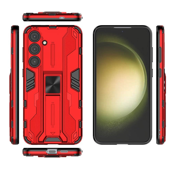 Samsung Galaxy S24+ (Plus) Håndværker Cover m. Kickstand - Rød