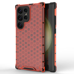 Samsung Galaxy S24 Ultra Honeycomb Hybrid Cover - Rød
