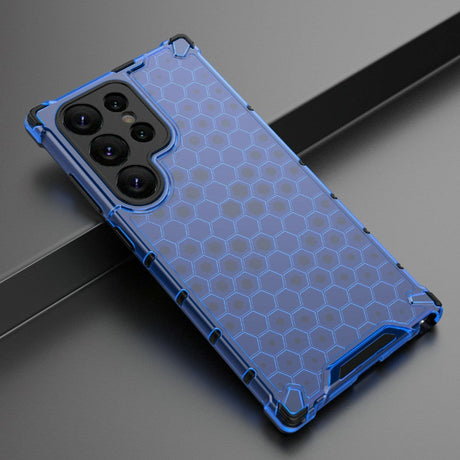 Samsung Galaxy S24 Ultra Honeycomb Hybrid Cover - Blå