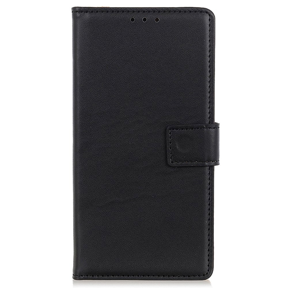 Google Pixel 8a Læder Cover m. Pung & Kickstand - Sort