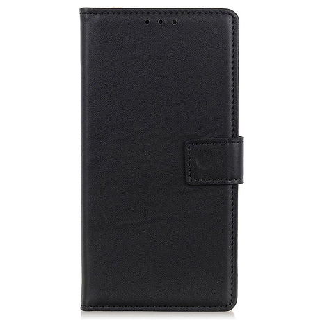 Google Pixel 8a Læder Cover m. Pung & Kickstand - Sort