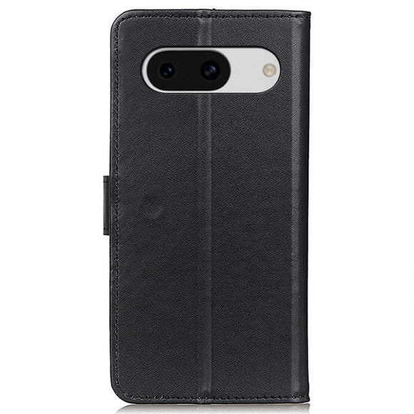 Google Pixel 8a Læder Cover m. Pung & Kickstand - Sort