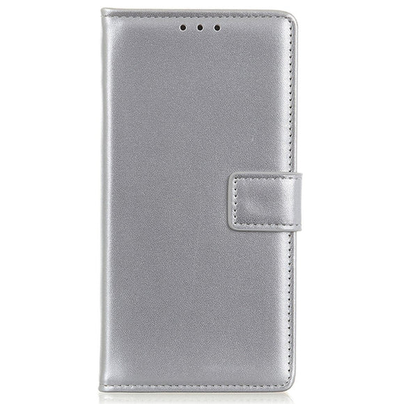 Google Pixel 8a Læder Cover m. Pung & Kickstand - Sølv