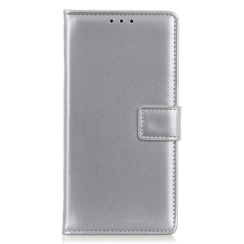 Xiaomi 14 Læder Cover m. Pung & Kickstand - Sølv