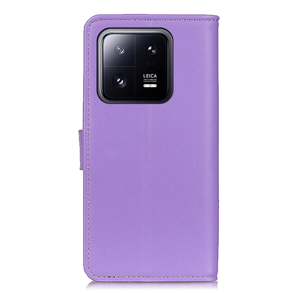 Xiaomi 14 Læder Cover m. Pung & Kickstand - Lilla