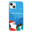 iPhone 15 Plus Fleksibelt Plastik Jule Cover - Merry Christmas - Julemanden i Snevejr