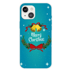 iPhone 15 Plus Fleksibelt Plastik Jule Cover - Merry Christmas - Juleklokker