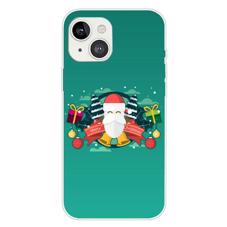 iPhone 15 Plus Fleksibelt Plastik Jule Cover - Merry Christmas - Julemanden