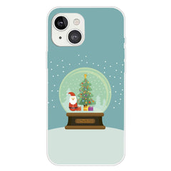 iPhone 15 Plus Fleksibelt Plastik Jule Cover - Merry Christmas - Julekugle