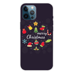 iPhone 15 Pro Fleksibelt Plastik Jule Cover - Merry Christmas - Juledekorationer