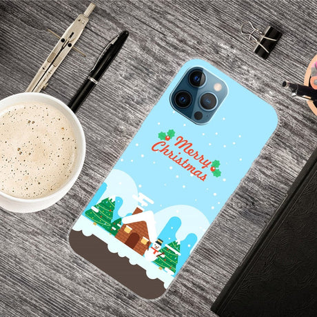 iPhone 15 Pro Fleksibelt Plastik Jule Cover - Merry Christmas - Julehygge
