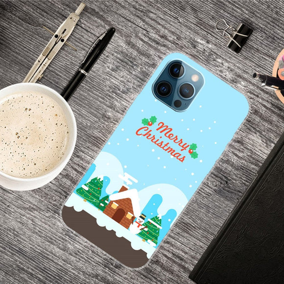 iPhone 15 Pro Fleksibelt Plastik Jule Cover - Merry Christmas - Julehygge